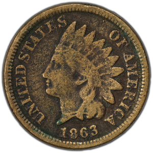 SOLD United States 1863 1 Cent Indian Head Penny Coin