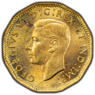 SOLD Canada 1943 5 Cents Tombac Coin - Uncirculated