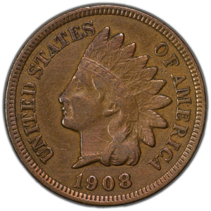 SOLD United States 1908 1 Cent Indian Head Penny Coin