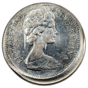 SOLD Canada 1968 10 Cents Dime Coin - Error Off Centre
