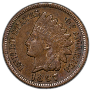 SOLD United States 1897 1 Cent Indian Head Penny Coin