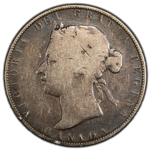 SOLD Canada 1881-H 50 Cents Half Dollar Silver Coin