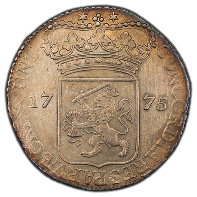 SOLD Netherlands Zeeland 1775 One Ducat Silver Coin KM #52.4