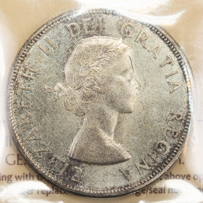 SOLD Canada 1962 $1 Silver Dollar Coin - ICCS MS-65