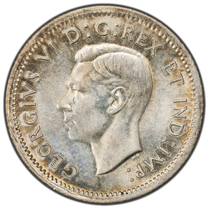 SOLD Canada 1938 10 Cents Dime Silver Coin - Whizzed