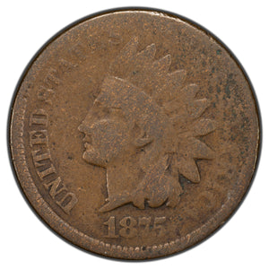 United States 1875 1 Cent Indian Head Penny Coin