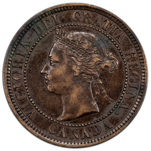SOLD Canada 1888 1 Large Cent Coin - VF-30 (corrosion)