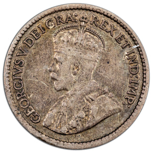 SOLD Canada 1916 5 Cents Silver Coin - F-15