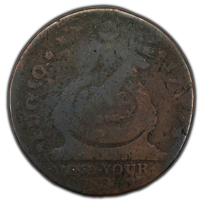 SOLD United States 1787 Fugio Cent Colonial Copper Coin