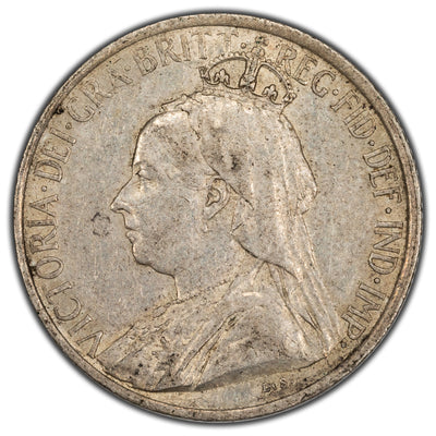 SOLD Cyprus 1901 9 Piastres Silver Coin KM #9