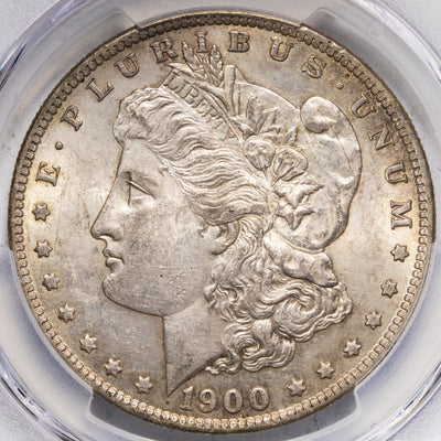 SOLD United States 1900-S $1 Morgan Silver Dollar Coin - PCGS AU-55