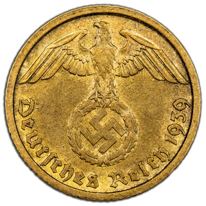 SOLD Germany 1939 J 10 Reichpfennig Coin
