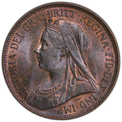 Great Britain 1901 1/2d Half Penny Coin - Choice Uncirculated
