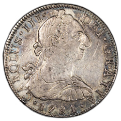 Mexico 1781 Mo FF 8 Reales Silver Coin