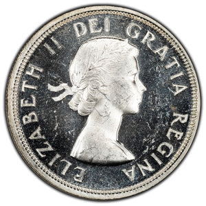 SOLD Canada 1953 SF Shoulder Fold $1 Silver Dollar Coin