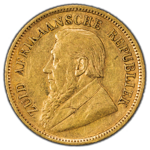 SOLD South Africa 1897 1/2 Half Pond Gold Coin