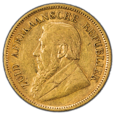 SOLD South Africa 1897 1/2 Half Pond Gold Coin