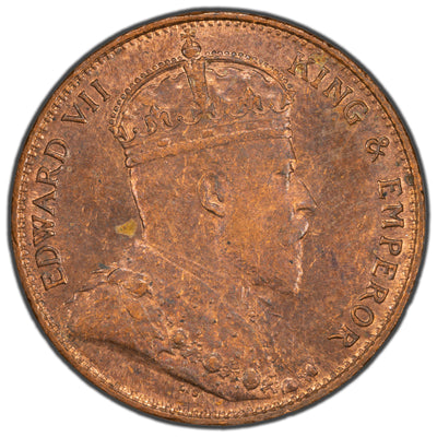 Ceylon 1910 1 Cent Coin KM #102