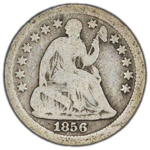 SOLD United States 1856 5 Cents Seated Liberty Half Dime Silver Coin