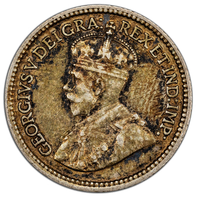 Canada 1916 5 Cents Silver Coin - VF-20