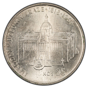 SOLD Czechoslovakia 1968 Prague Museum 25 Korun KM #64