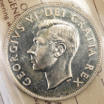 SOLD Canada 1951 50 Cents Half Dollar Silver Coin - ICCS Proof-Like PL-66