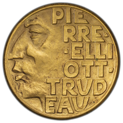 SOLD Canada 1969 Trudeau Prime Minister's Dinner Medal - Dora De Pedry Hunt