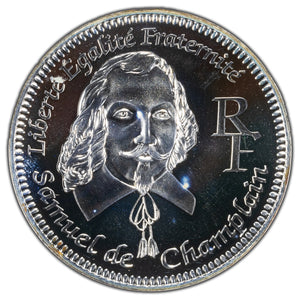 SOLD France 2004 1/4 Euro Silver Coin KM #1372 - Samuel De Champlain