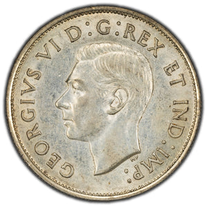 SOLD Canada 1941 50 Cents Half Dollar Silver Coin - EF/AU