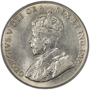 Canada 1927 5 Cents Nickel Coin - EF/AU