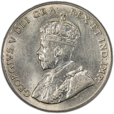 Canada 1927 5 Cents Nickel Coin - EF/AU