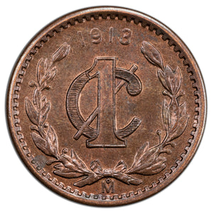 SOLD Mexico 1913 1 Centavo Coin KM #415 - Uncirculated