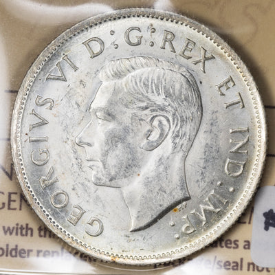 SOLD Canada 1939 50 Cents Half Dollar Silver Coin - ICCS MS-63