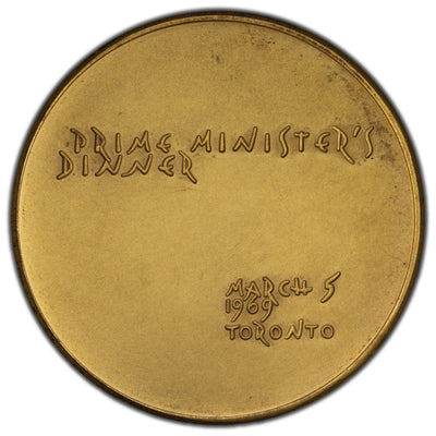 SOLD Canada 1969 Trudeau Prime Minister's Dinner Medal - Dora De Pedry Hunt