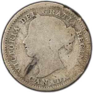 SOLD Canada 1858 10 Cents Dime Silver Coin - First Year of Issue - Filler