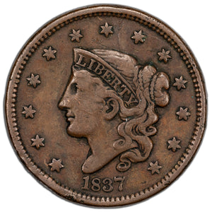 SOLD United States 1837 Coronet Head Large Cent Coin