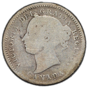 SOLD Canada 1880-H Obv 2 10 Cents Dime Silver Coin