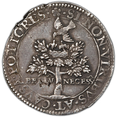 Netherlands Dordrecht 1589 Defeat of the Spanish Armada Silver Jeton Mitchner #158/128