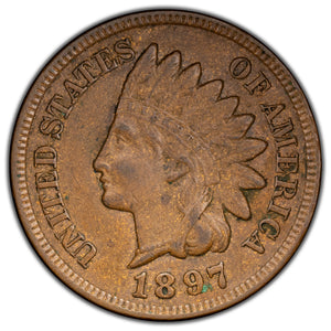 SOLD United States 1897 One Indian Head Cent Coin