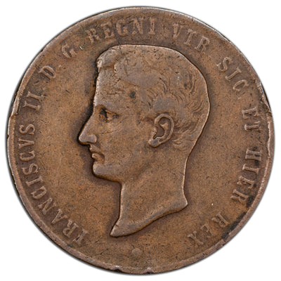 Italy Naples & Sicily 1859 10 Tornesi Coin