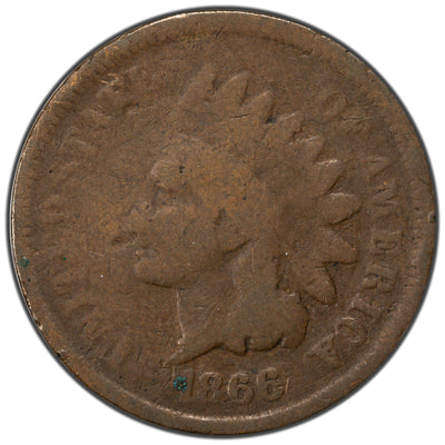United States 1866 1 Cent Indian Head Penny Coin