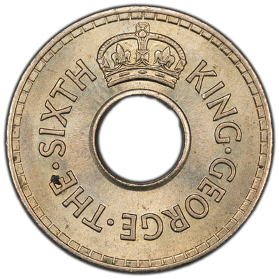 Fiji 1949 1/2 Half Penny Coin KM #16