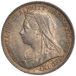 Great Britain 1895 6d Sixpence Silver Coin - Choice Uncirculated