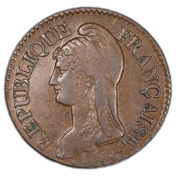 France Year 8 (1799) Bordeaux 5 Centimes Coin