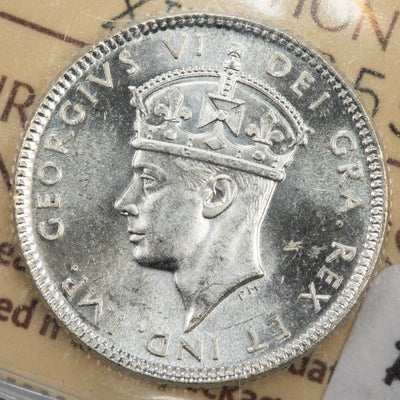 SOLD Newfoundland 1947-C 10 Cents Silver Coin - ICCS MS-64 Gorgeous Example