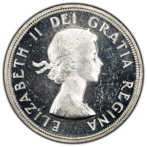SOLD Canada 1953 SF Shoulder Fold $1 Silver Dollar Coin