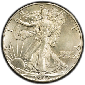 SOLD United States 1943-D 50 Cents Walking Liberty Half Dollar Silver Coin - Whizzed