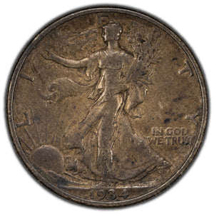 SOLD United States 1934 50 Cents Walking Liberty Half Dollar Silver Coin