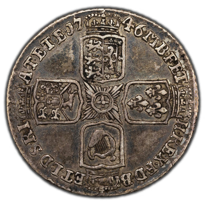 SOLD Great Britain 1746 Lima 6 Six Pence Silver Coin KM #582.3