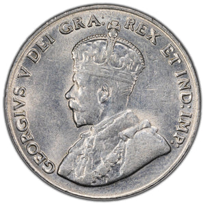 Canada 1928 5 Cents Nickel Coin - AU